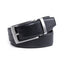 Reversible Color-Changing Rotating Pin Buckle Pebbled Grain PU Men's Belt