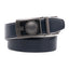 Men's Reversible Golf Belt – Two-Tone Leather Belt with Magnetic Ball Markers - navy/white