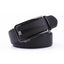 Minimalist Textured Ratchet Buckle Business Belt for Men