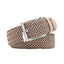 Men's Braided Stretch Golf Belt – Elastic Woven Belt for Golf, Casual & Resort Wear - Brown