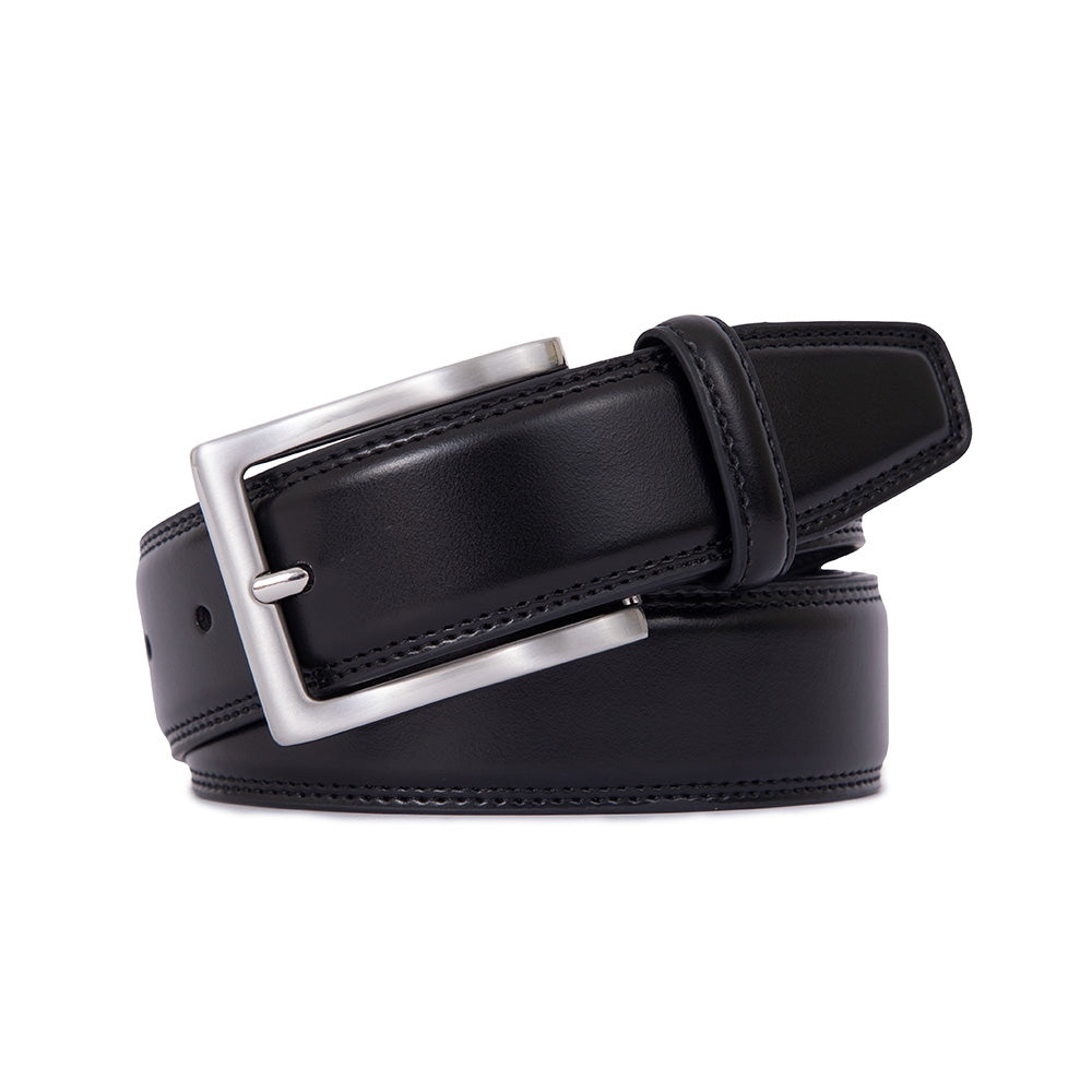 Single Prong Buckle Business Leather Belt for Men Main image
