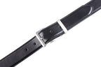 Reversible Color-Changing Rotating Pin Buckle Glossy PU Men's Belt