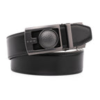 Men's Reversible Golf Belt – Two-Tone Leather Belt with Magnetic Ball Markers