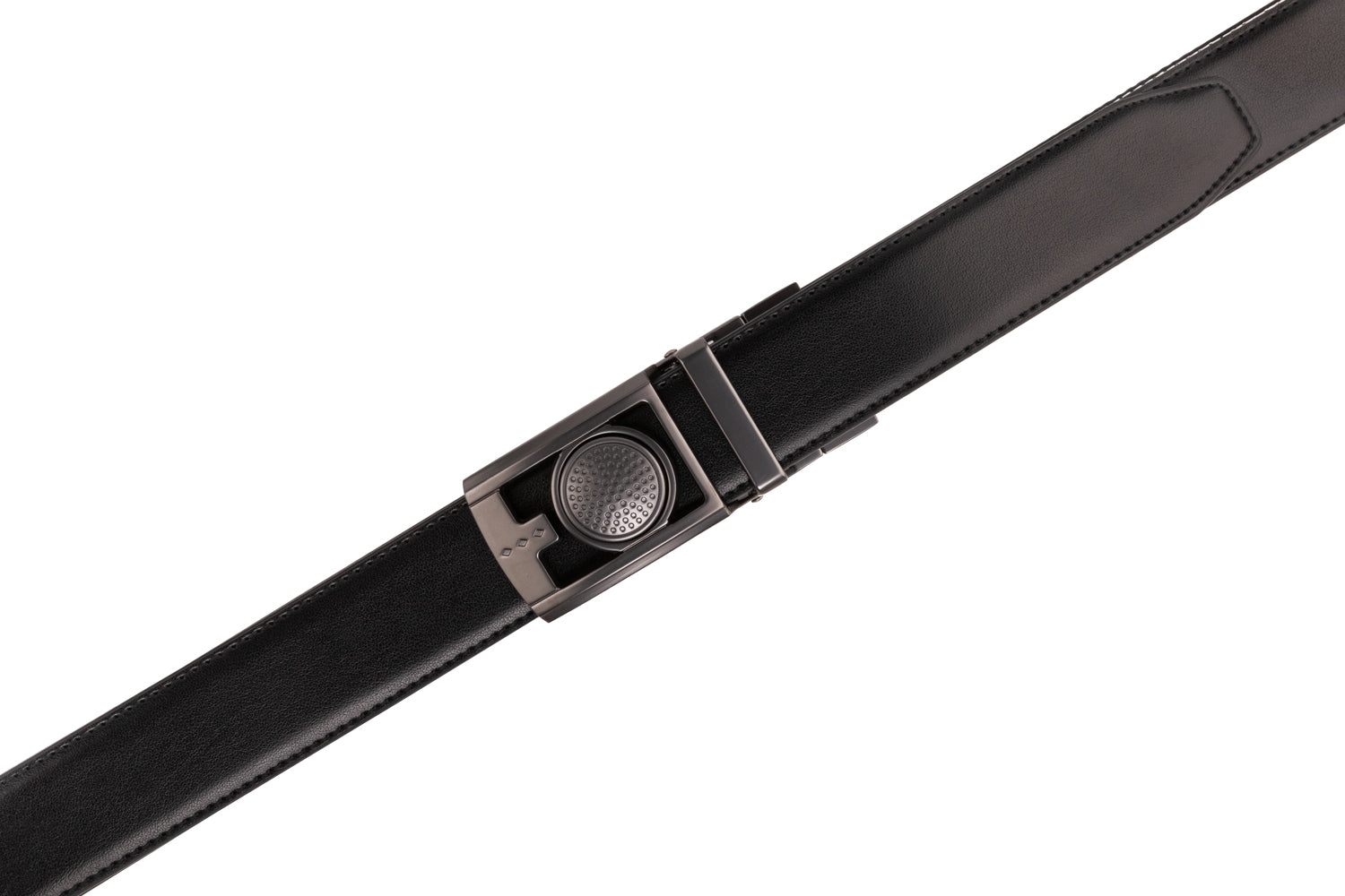 Men's Reversible Golf Belt – Two-Tone Leather Belt with Magnetic Ball Markers
