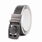 Men's Reversible Golf Belt – Two-Tone Leather Belt with Magnetic Ball Markers