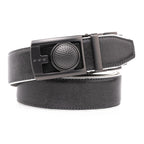 Men's Reversible Golf Belt – Two-Tone Leather Belt with Magnetic Ball Markers