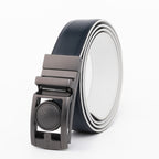 Men's Reversible Golf Belt – Two-Tone Leather Belt with Magnetic Ball Markers