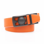 Men's Reversible Golf Belt – Two-Tone Leather Belt with Magnetic Ball Markers