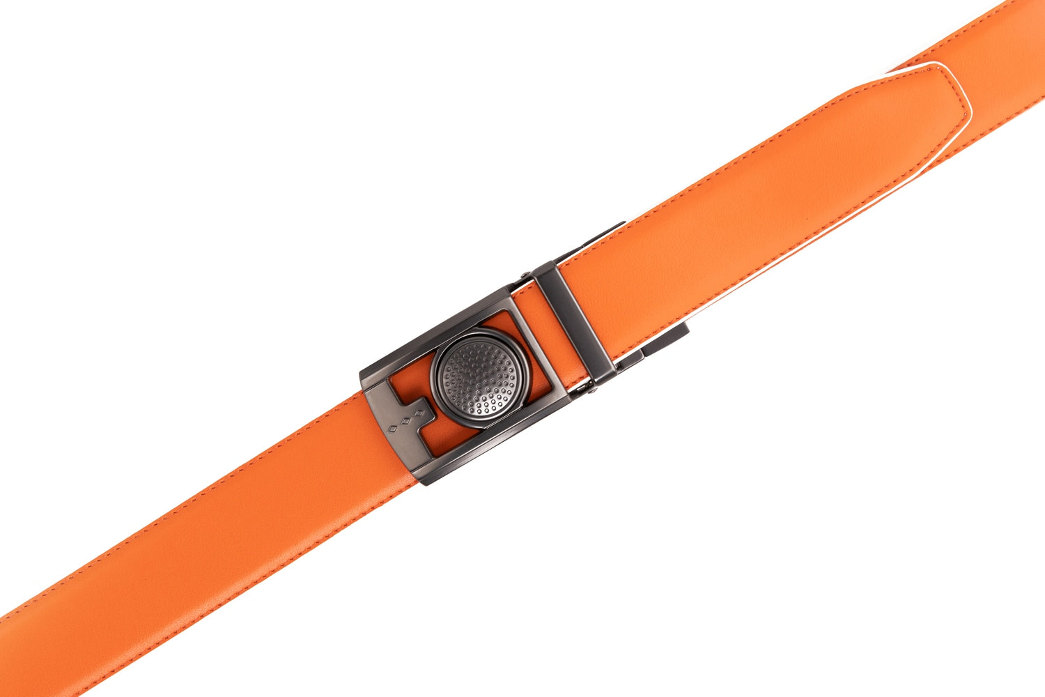 Men's Reversible Golf Belt – Two-Tone Leather Belt with Magnetic Ball Markers
