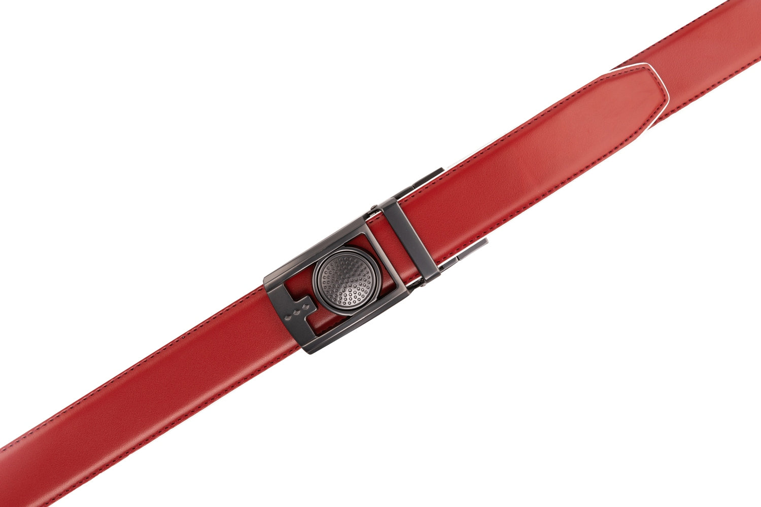 Men's Reversible Golf Belt – Two-Tone Leather Belt with Magnetic Ball Markers
