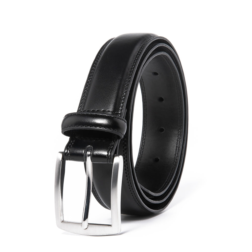 Men's Classic Leather Pin Buckle Belt – Business Casual Everyday Belt