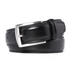Men's Classic Leather Pin Buckle Belt – Business Casual Everyday Belt