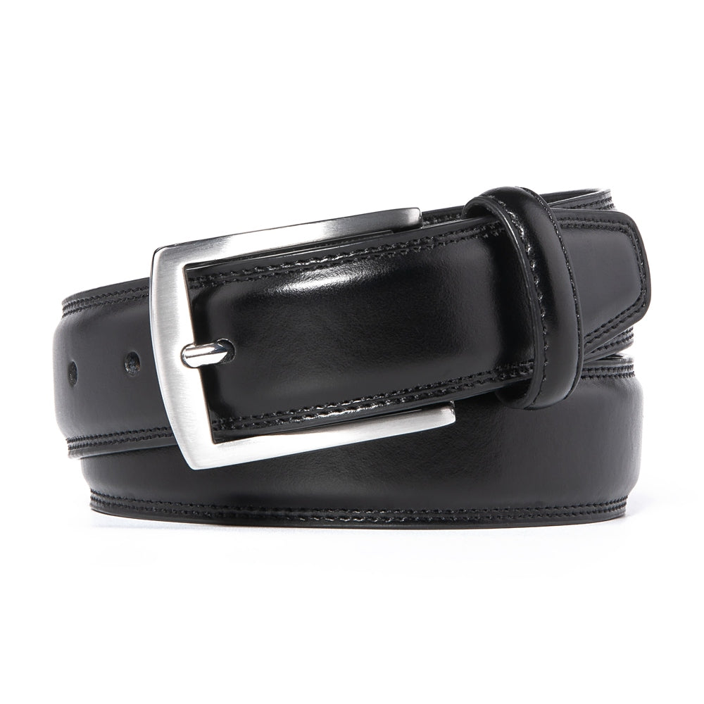 Men's Classic Leather Pin Buckle Belt – Business Casual Everyday Belt