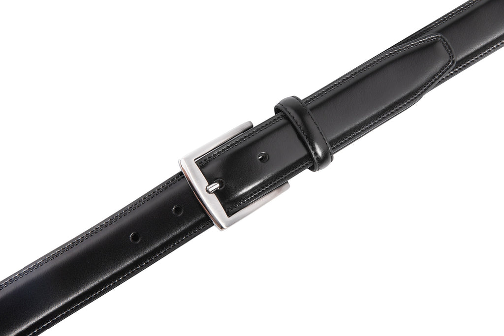 Men's Classic Leather Pin Buckle Belt – Business Casual Everyday Belt