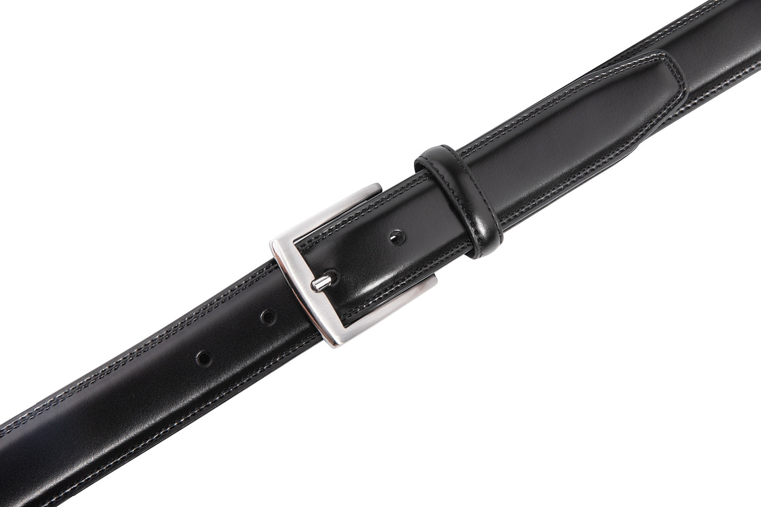 Men's Classic Leather Pin Buckle Belt – Business Casual Everyday Belt