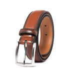 Men's Classic Leather Pin Buckle Belt – Business Casual Everyday Belt