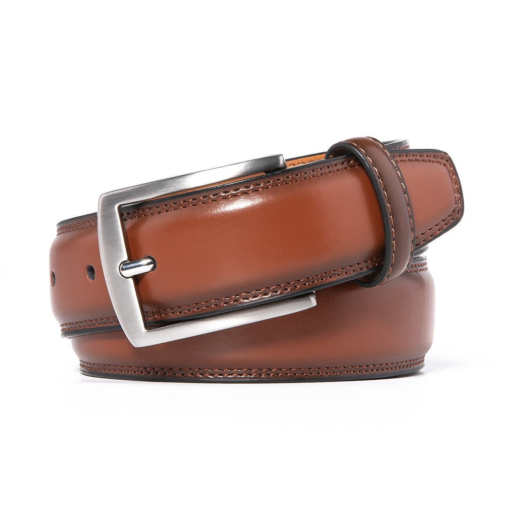Men's Classic Leather Pin Buckle Belt – Business Casual Everyday Belt