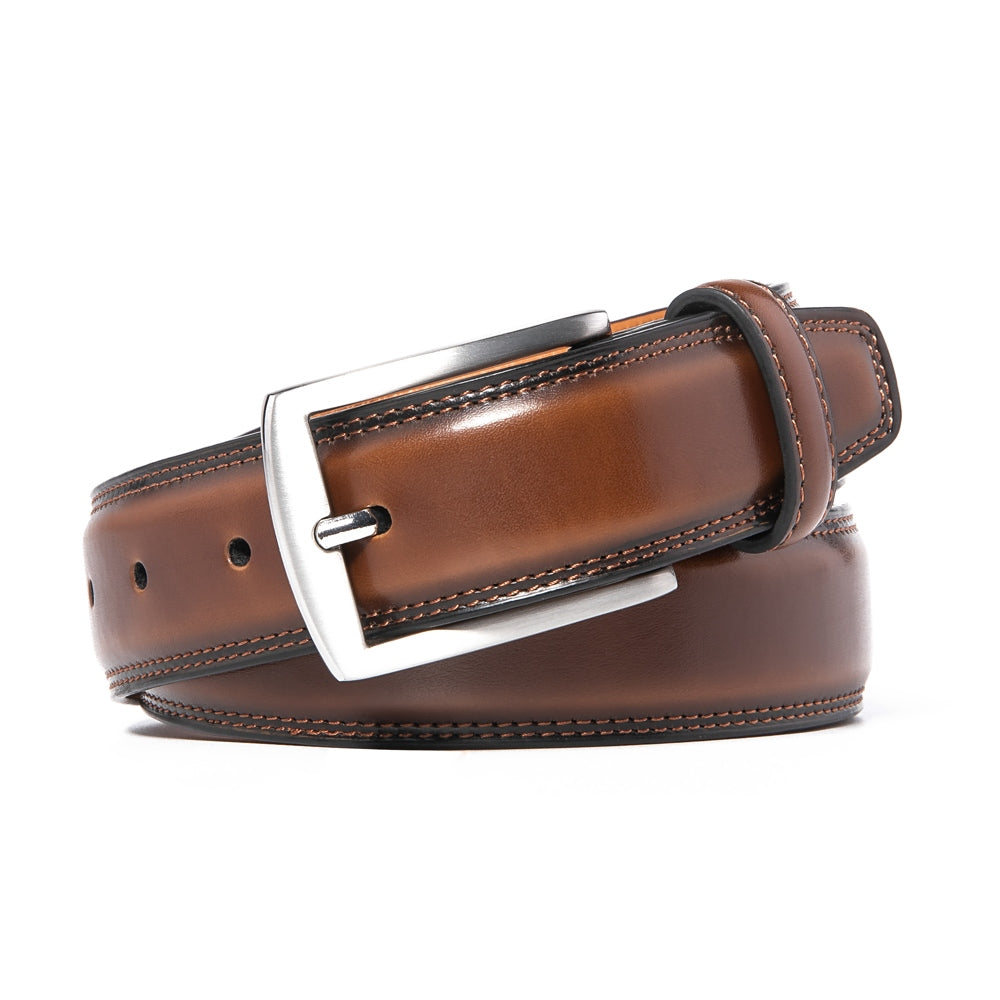 Men's Classic Leather Pin Buckle Belt – Business Casual Everyday Belt