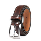 Men's Classic Leather Pin Buckle Belt – Business Casual Everyday Belt