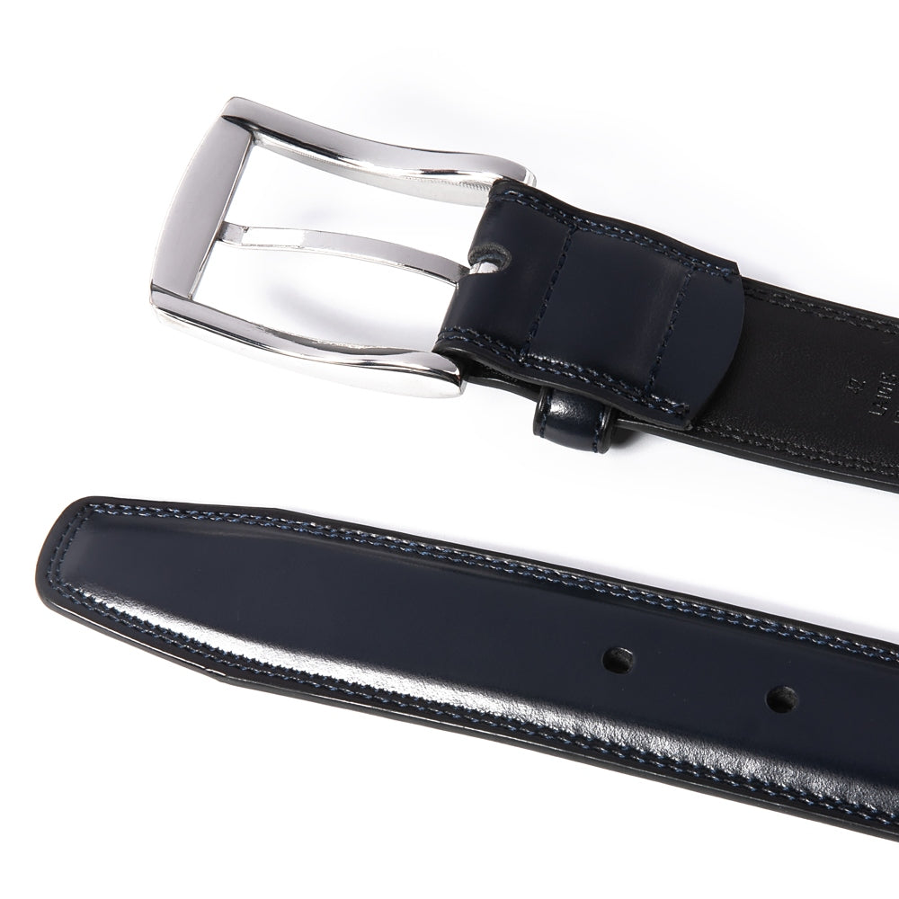 Men's Classic Leather Pin Buckle Belt – Business Casual Everyday Belt