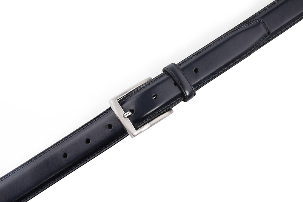 Men's Classic Leather Pin Buckle Belt – Business Casual Everyday Belt