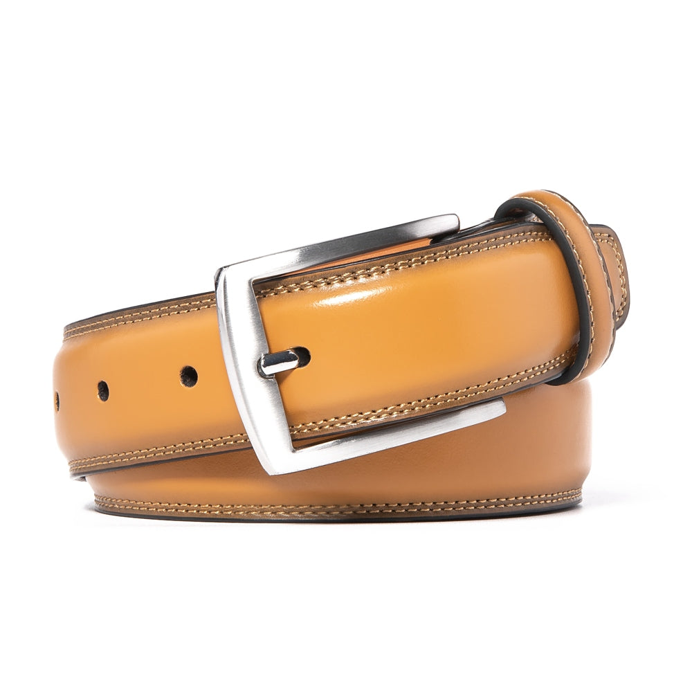 Men's Classic Leather Pin Buckle Belt – Business Casual Everyday Belt