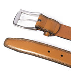 Men's Classic Leather Pin Buckle Belt – Business Casual Everyday Belt