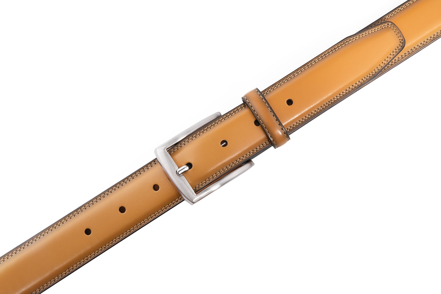 Men's Classic Leather Pin Buckle Belt – Business Casual Everyday Belt