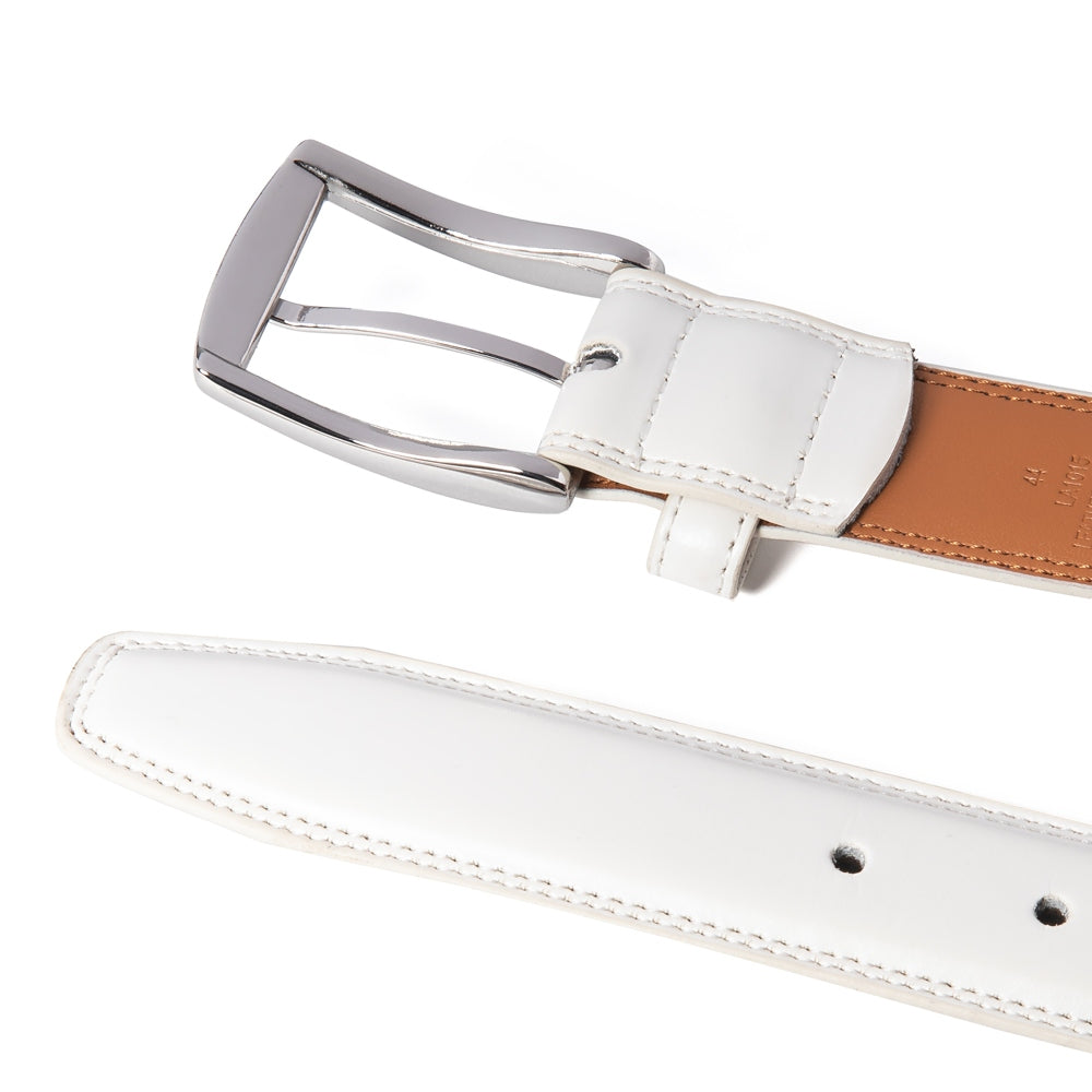 Men's Classic Leather Pin Buckle Belt – Business Casual Everyday Belt