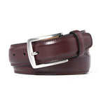 Men's Classic Leather Pin Buckle Belt – Business Casual Everyday Belt
