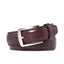 Men's Classic Leather Pin Buckle Belt – Business Casual Everyday Belt - Wine