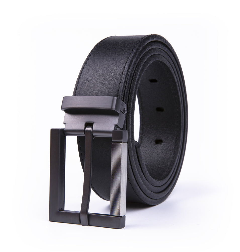 Men's Full Grain Genuine Leather Belt Dress Casual Belts for Men