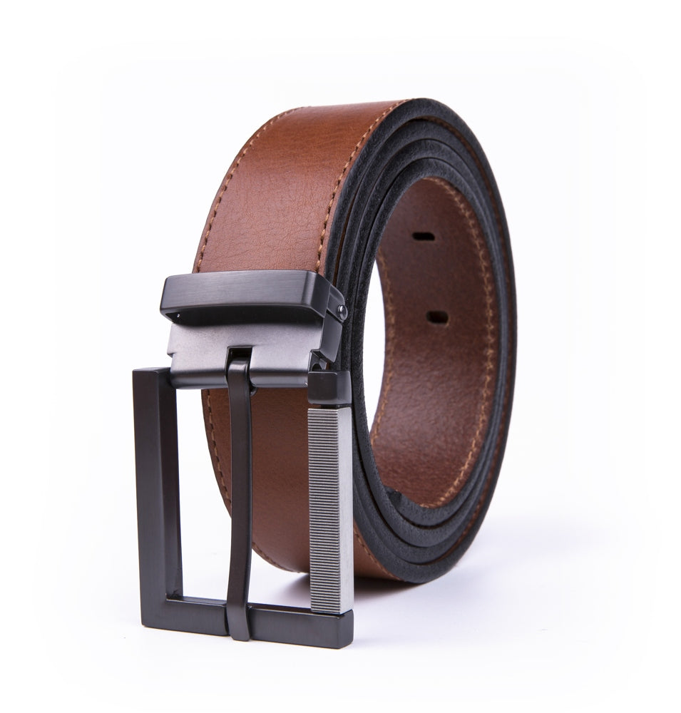 Men's Full Grain Genuine Leather Belt Dress Casual Belts for Men