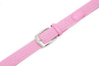 Stretch Woven Belt – Elastic Casual Belt with Leather Trim