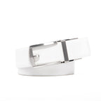 Reversible Gradient Edge No-Tooth Auto-Lock Buckle Men's Belt