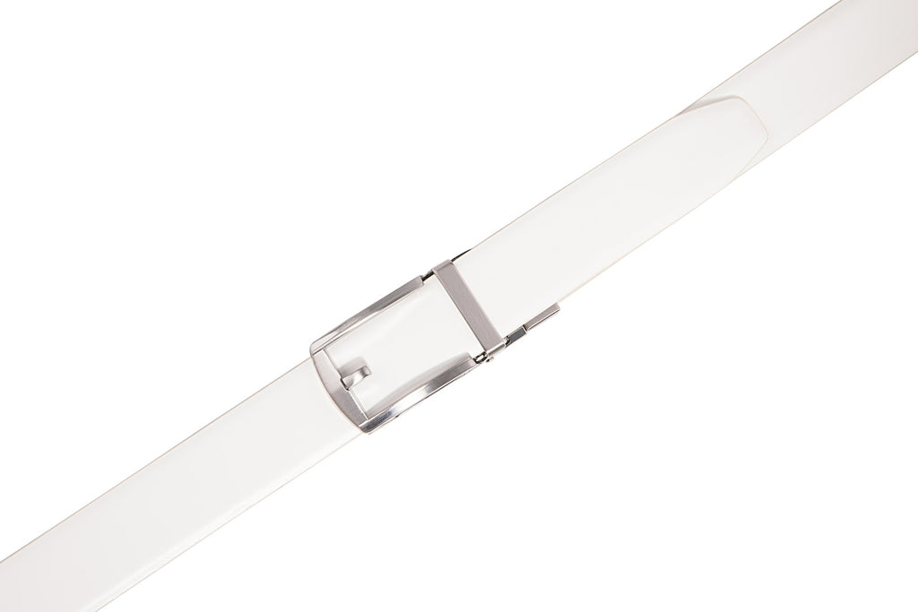 Reversible Gradient Edge No-Tooth Auto-Lock Buckle Men's Belt