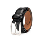 Men's Leather Belt – Classic Pin Buckle Business Casual Belt