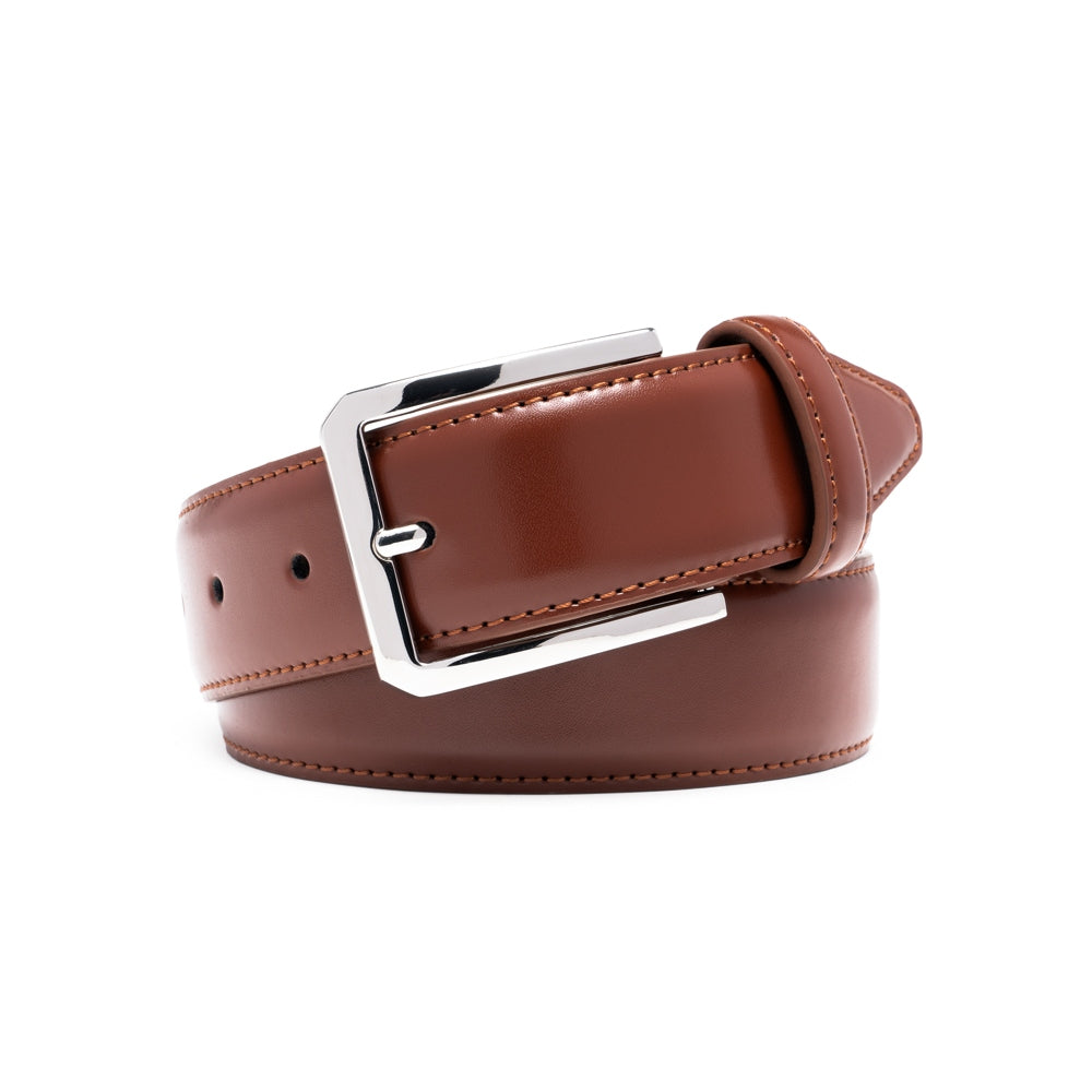 Men's Leather Belt – Classic Pin Buckle Business Casual Belt
