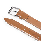 Men's Leather Belt – Classic Pin Buckle Business Casual Belt