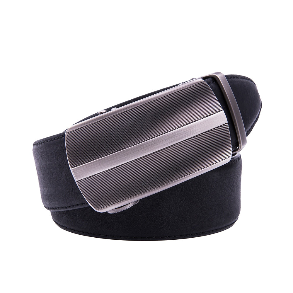 Men's Ratchet Leather Belt – Automatic Buckle Business Casual Belt Main image