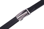 Men's Ratchet Leather Belt – Automatic Buckle Business Casual Belt