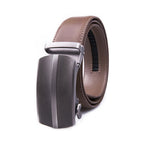 Men's Ratchet Leather Belt – Automatic Buckle Business Casual Belt