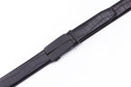 Crocodile Texture Matte Ratchet Buckle Business Belt for Men