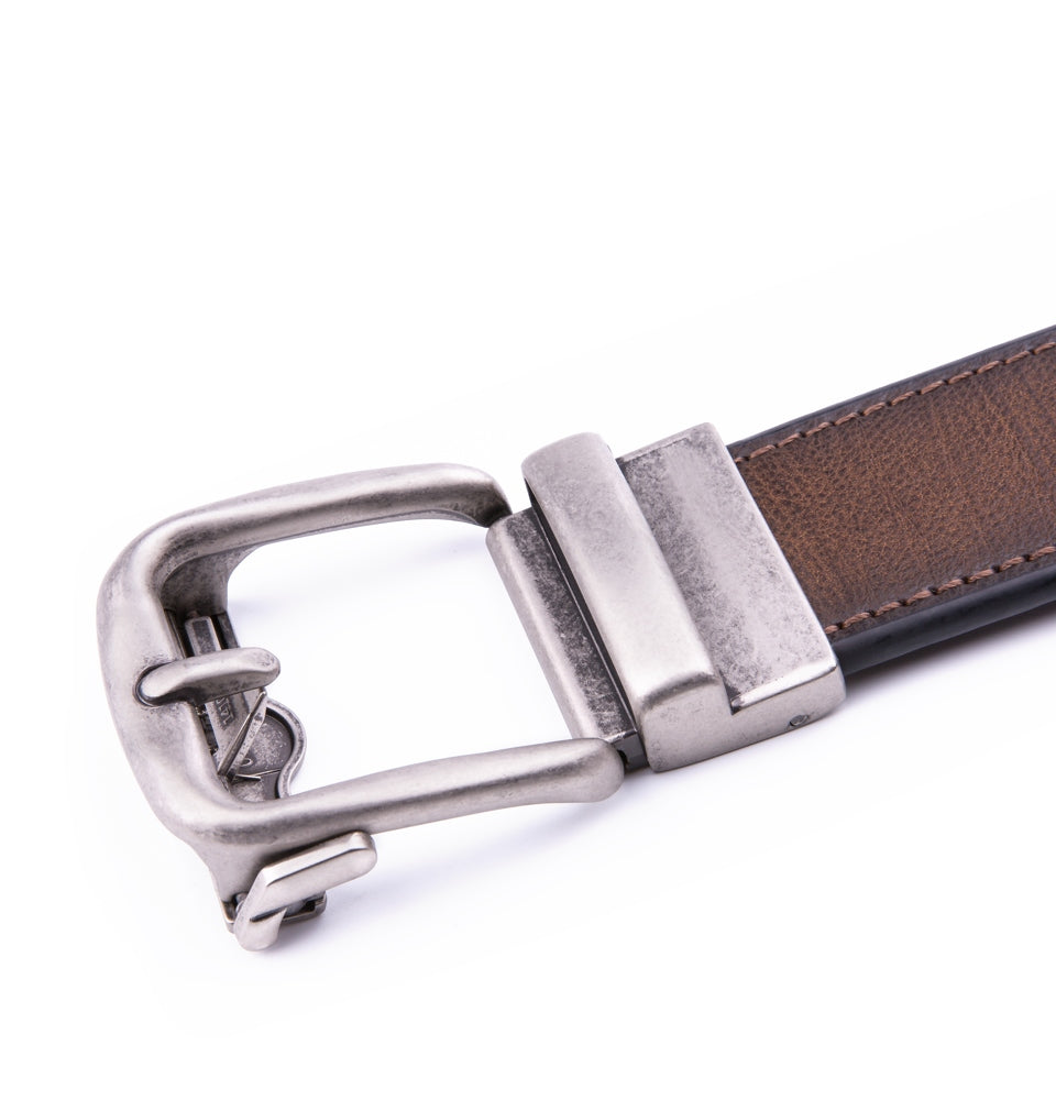 Vintage Pin Buckle Ratchet Teeth Men's Belt