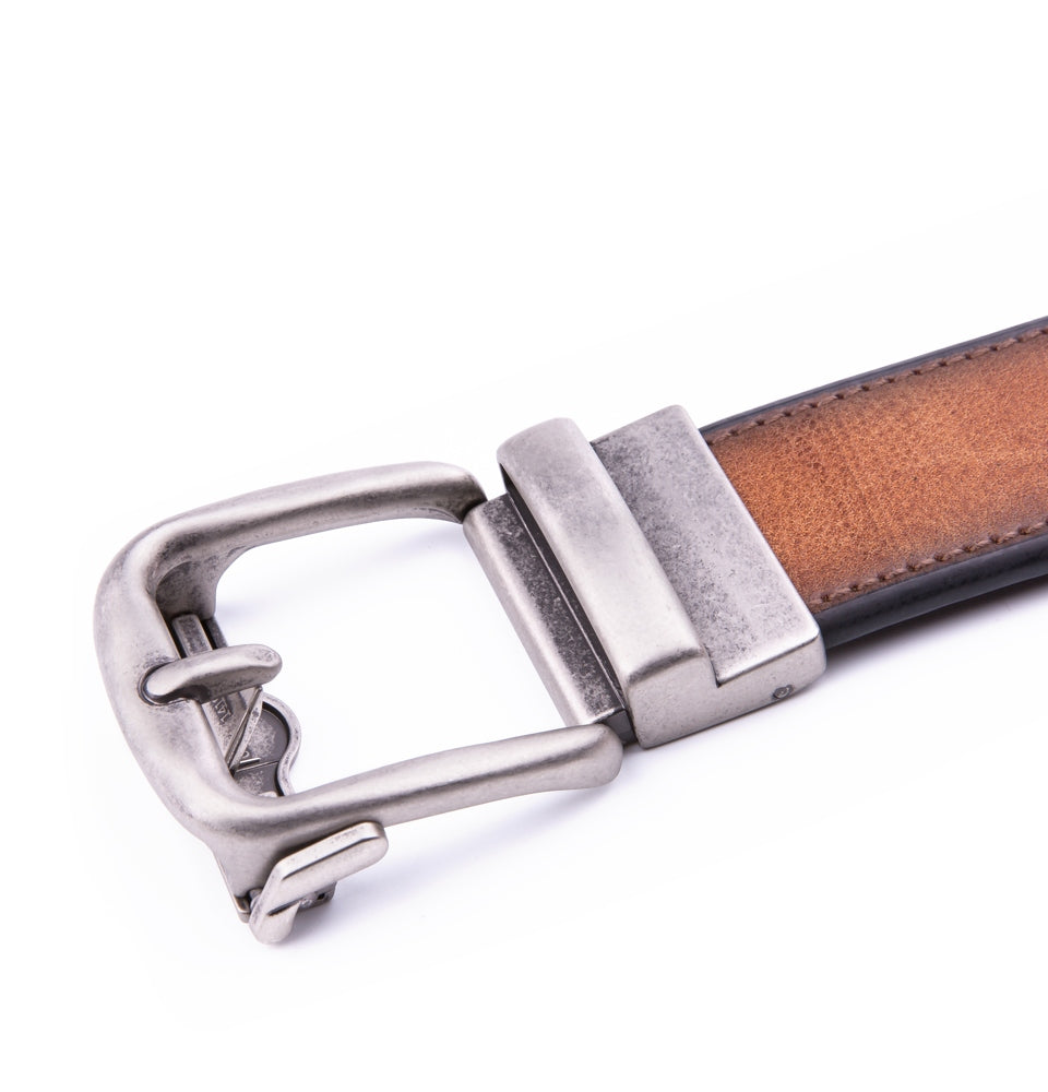 Vintage Pin Buckle Ratchet Teeth Men's Belt