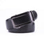 Minimalist Mirror Finish Ratchet Buckle Business Leather Belt for Men