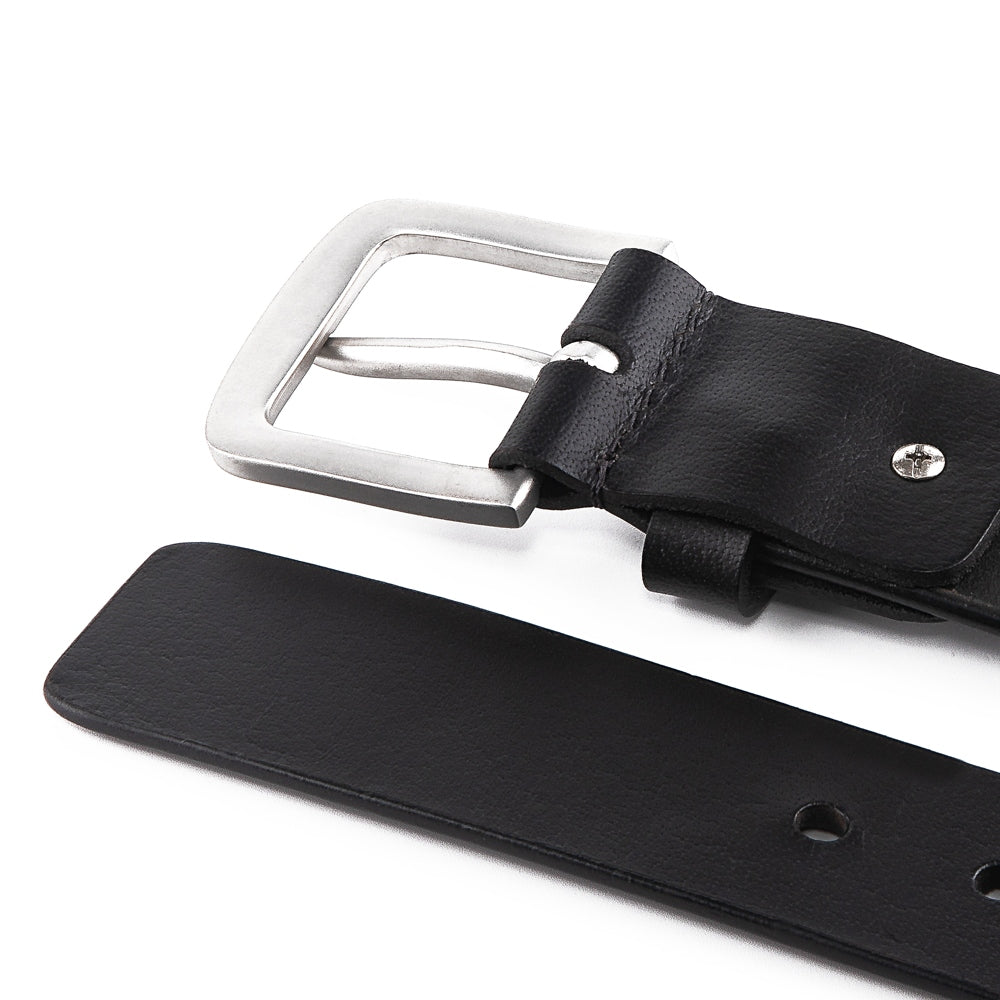 Minimalist Single Prong Top Grain Leather Men's Belt