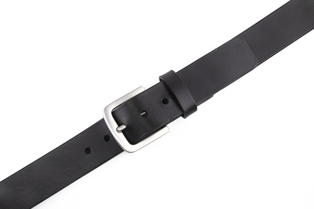 Minimalist Single Prong Top Grain Leather Men's Belt