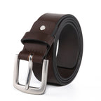 Minimalist Single Prong Top Grain Leather Men's Belt