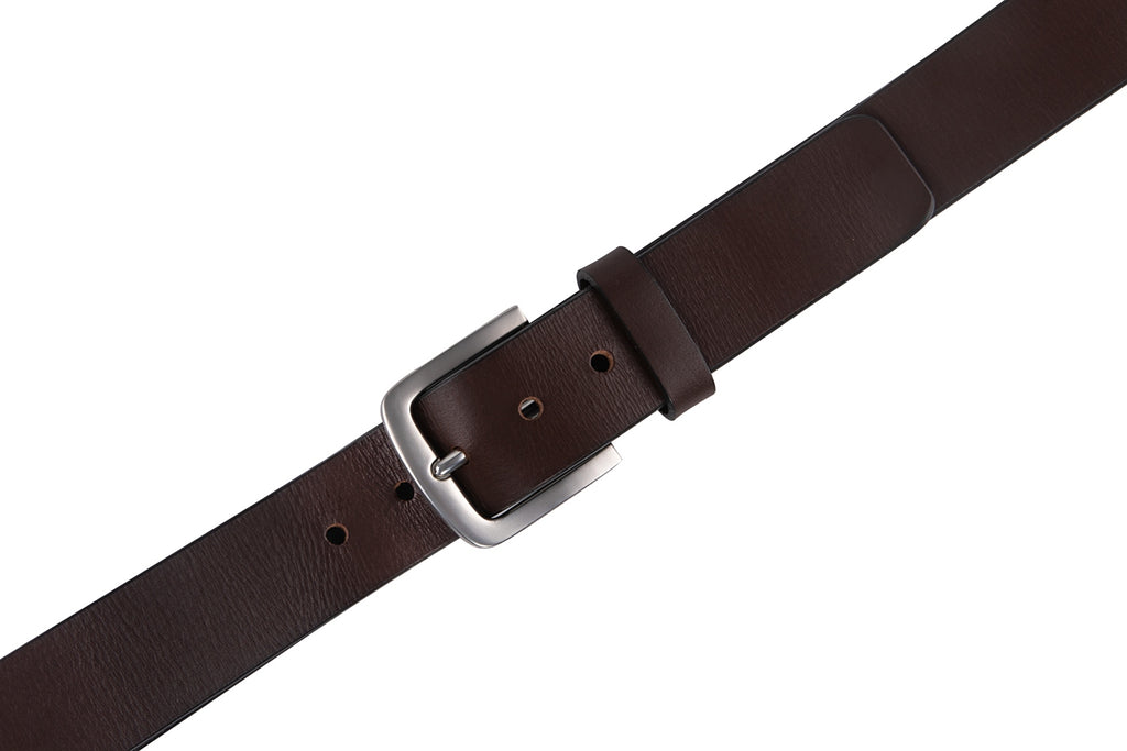 Minimalist Single Prong Top Grain Leather Men's Belt